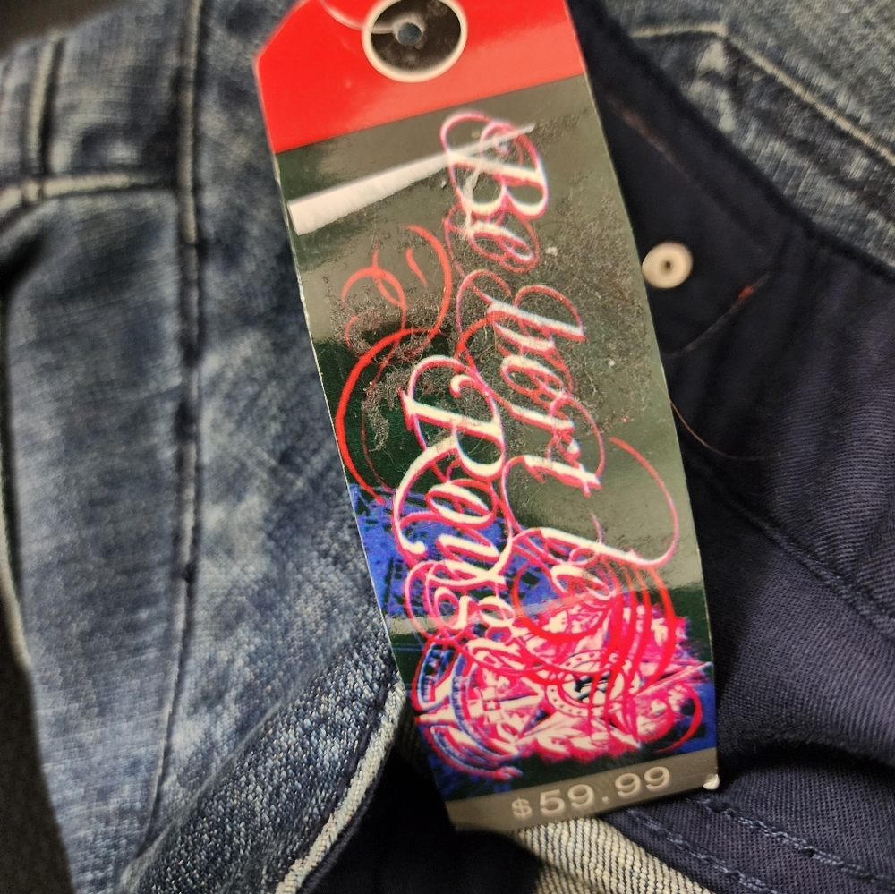 BeBert La Rouge Peace Sign Rhinestone Jeans Size 22‎ - Picture 7 of 8